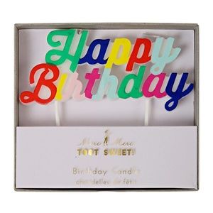 Meri Meri Toot Sweet Happy Birthday Candle